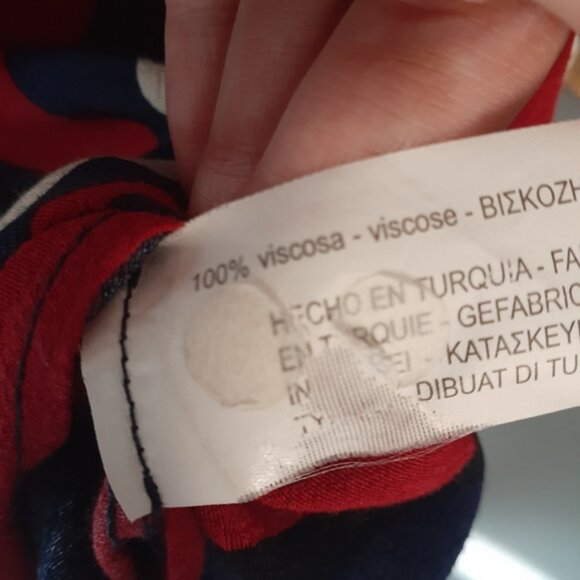 Zara Striped Navy and Red Midi Tunic Dress - Picture 11 of 16